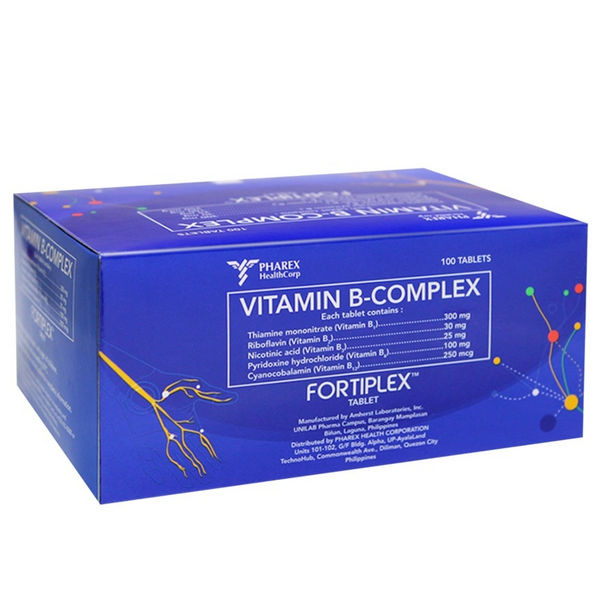 FORTIPLEX Vitamin B Complex 300mg / 30mg / 25mg / 100mg / 250mcg Tablet