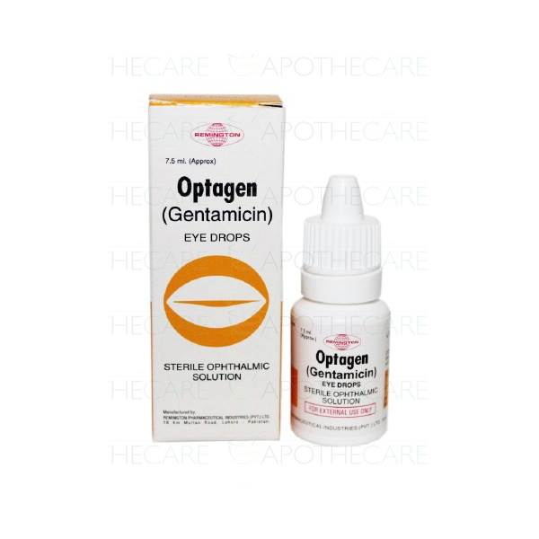 OPTAGEN Gentamicin Sulfate 0.3 (3mg / mL) Sterile Ophthalmic Solution