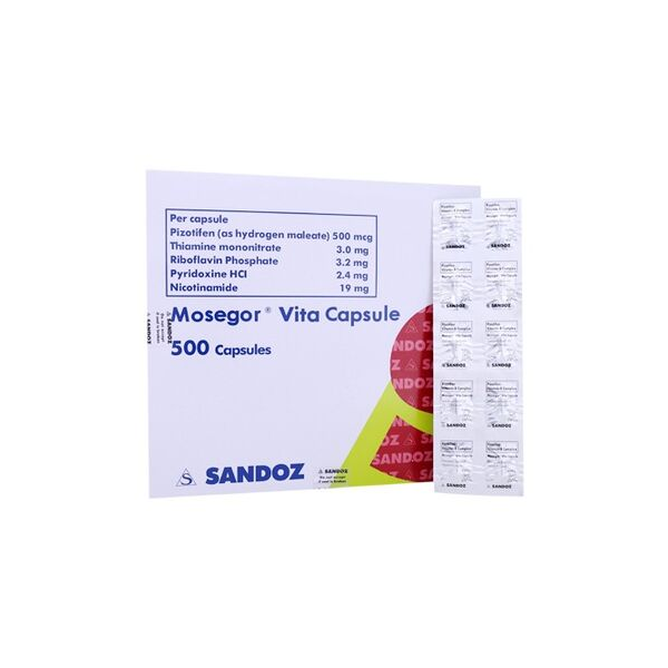 MOSEGOR VITA Pizotifen / Vitamin B Complex Capsule 1's price in the