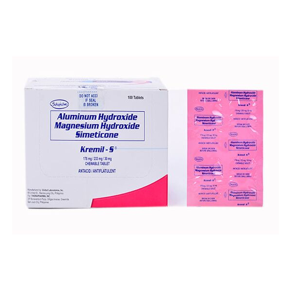 KREMILS Aluminum Hydroxide / Magnesium Hydroxide / Simethicone 178mg