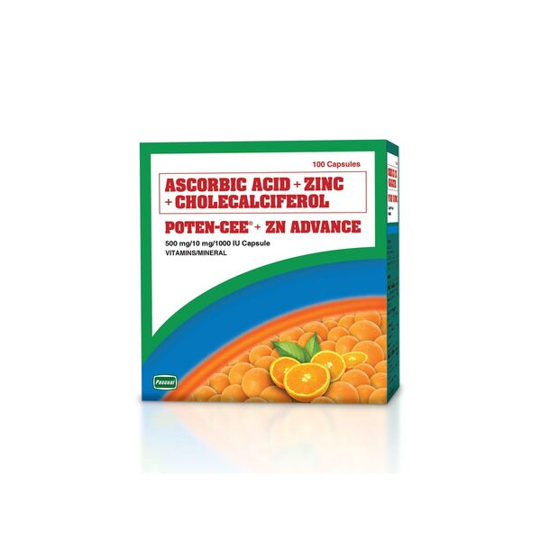 POTENCEE + ZN ADVANCE Ascorbic Acid / Zinc / Cholecalciferol (Vit. D3