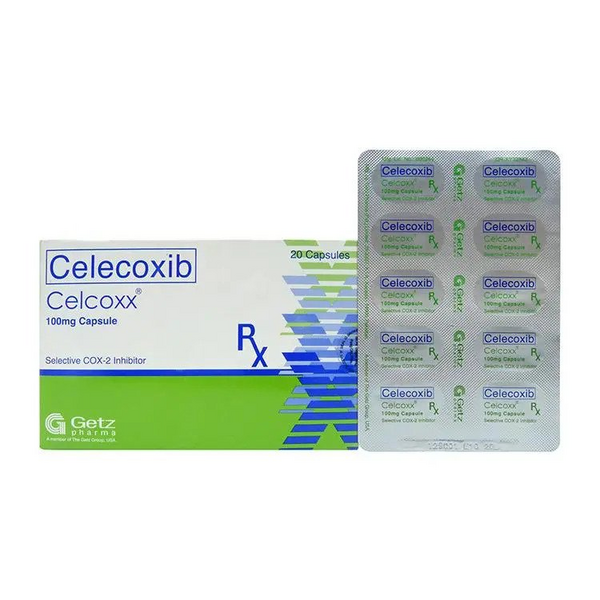 CELCOXX Celecoxib 100mg Capsule 1's, Dosage Strength: 100mg, Drug Packaging: Capsule 1's