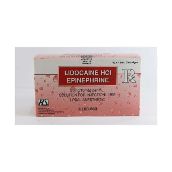 FD Lidocaine Hydrochloride / Epinephrine (Local Infiltration) 20mg