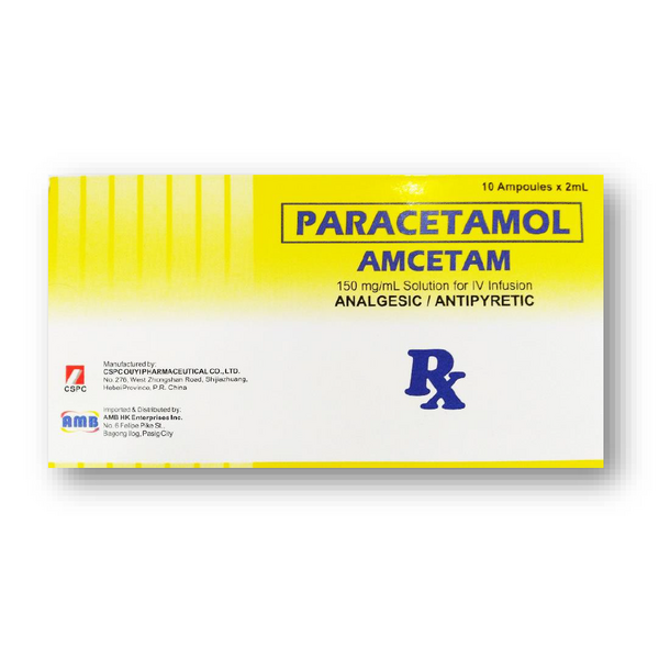 AMCETAM Paracetamol 150mg / mL Solution for IV Infusion 2mL 10's