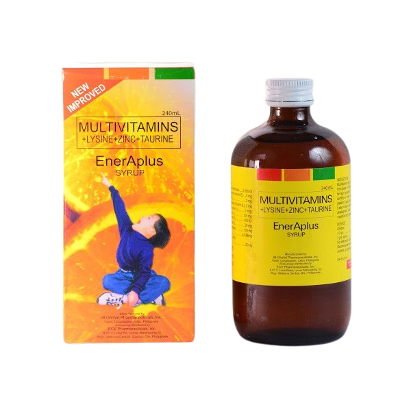 ENER A PLUS Multivitamins / Lysine / Zinc / Taurine Syrup 240mL price
