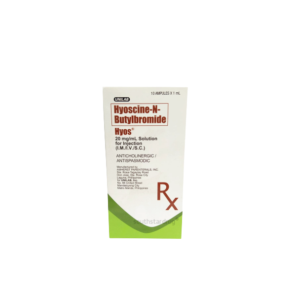 HYOS HYOScine N-Butylbromide 20mg / mL Solution for IM/IV/SC Injection ...