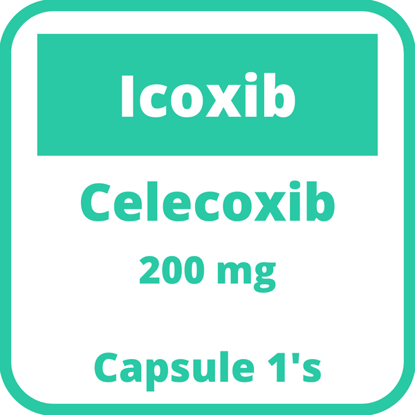 ICOXIB Celecoxib 200mg Capsule 1's price in the Philippines MedsGo
