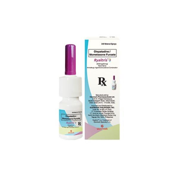 RYALTRIS Olopatadine / Mometasone Furoate 665mcg / 25mcg per actuation