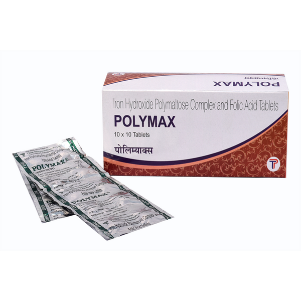 POLYMAX Iron / Folic Acid (Vit. B9) 100mg / 550mcg Capsule 1's