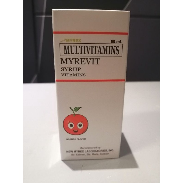 MYREVIT Multivitamins Syrup 60mL Orange price in the Philippines