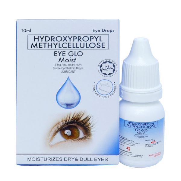 EYE GLO MOIST Hydroxypropyl Methylcellulose 0.3 Ophthalmic Eye Drops 10mL price in the