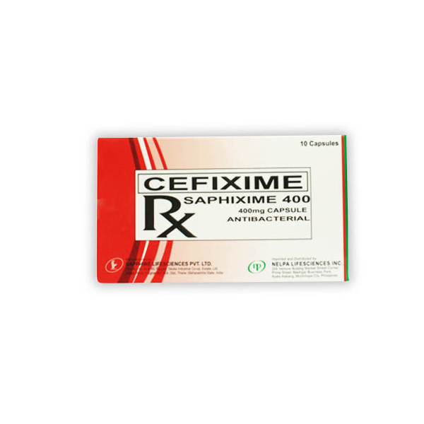 SAPHIXIME 400 Cefixime Trihydrate 400mg Capsule 100's, Dosage Strength: 400 mg, Drug Packaging: Capsule 100's