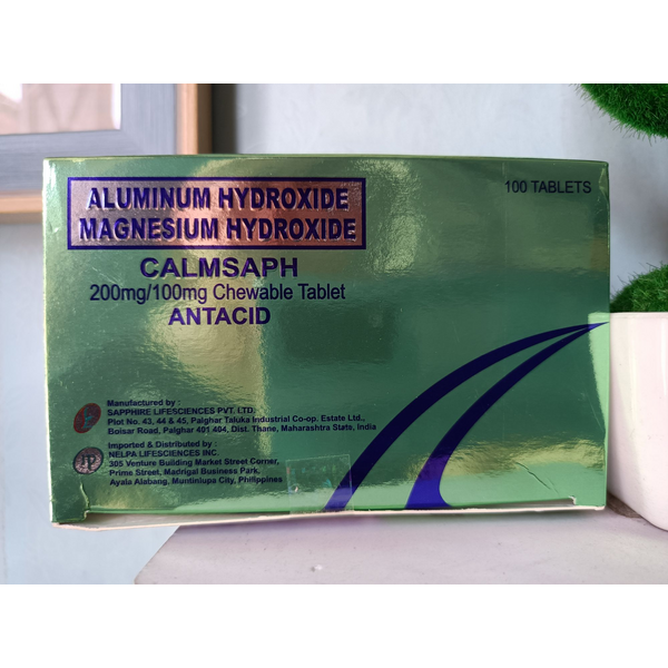 CALMSAPH Aluminum Hydroxide / Magnesium Hydroxide 200mg / 100mg