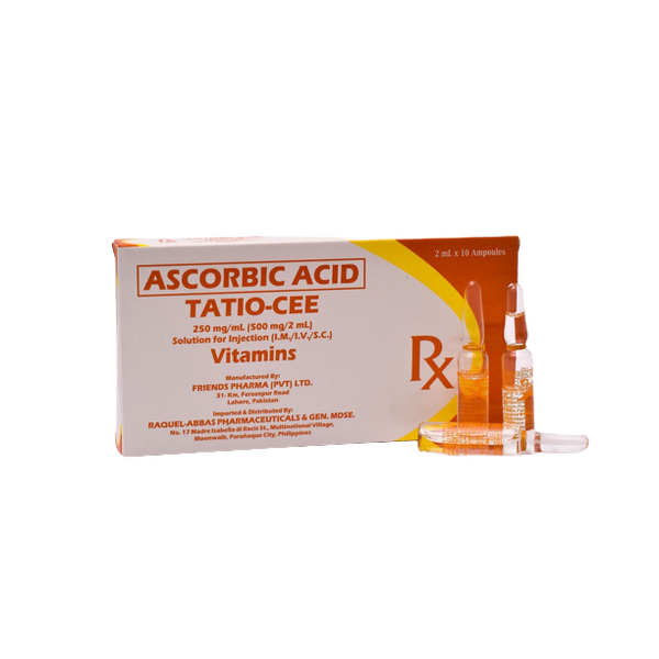 TATIOCEE Ascorbic Acid 250mg / mL Solution for IM/IV/SC Injection 2mL