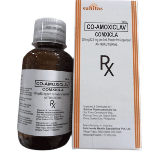 COMXICLA Co-Amoxiclav 312.5mg / 5mL Powder for Suspension 60mL, Dosage Strength: 312.5 mg / 5 ml, Drug Packaging: Powder for Suspension 60ml