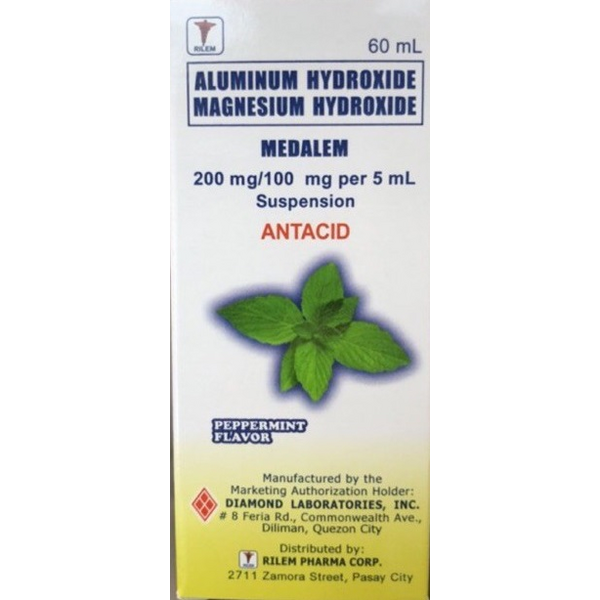 MEDALEM Aluminum Hydroxide / Magnesium Hydroxide 200mg / 100mg per 5mL