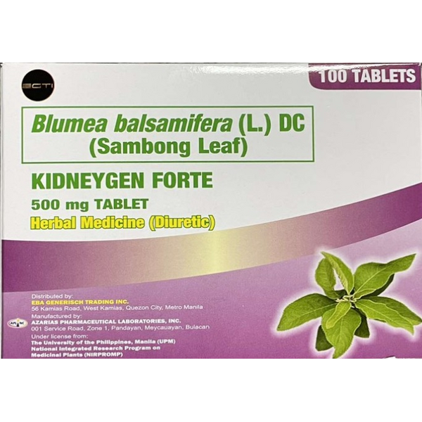 KIDNEYGEN FORTE Blumea Balsamifera (L.) DC (Sambong Leaf) 500mg Tablet ...