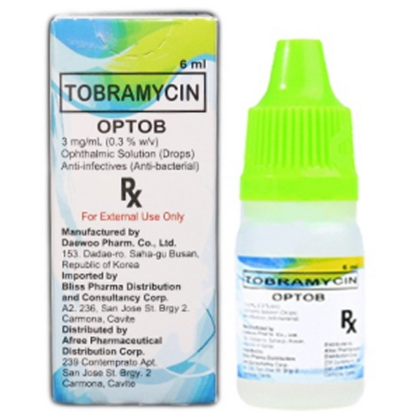 OPTOB Tobramycin 0.3 (3mg / mL) Sterile Ophthalmic Solution (Eye Drops