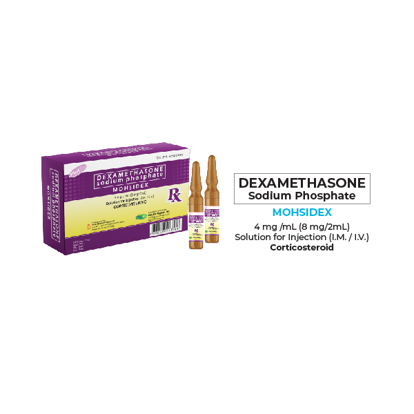 MOHSIDEX Dexamethasone Sodium Phosphate 4mg/ mL (8mg / 2mL) Solution ...