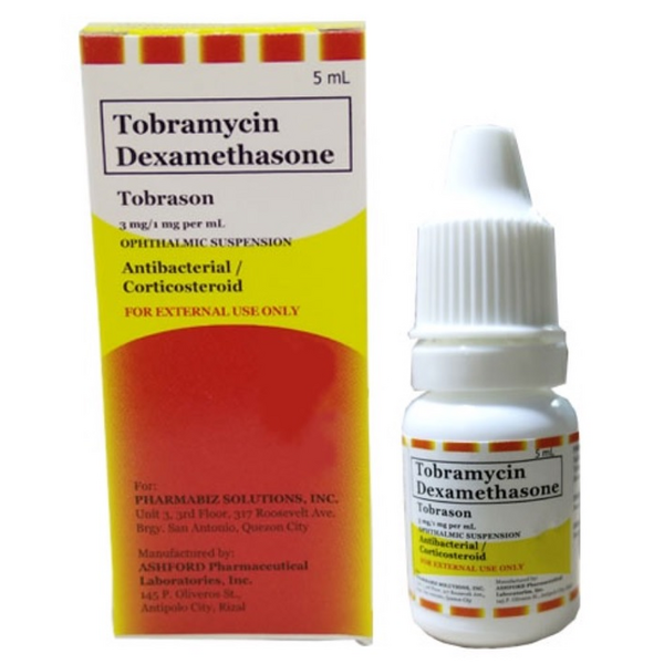 TOBRASON Tobramycin / Dexamethasone 3mg / 1mg per mL Eye Drops 5mL