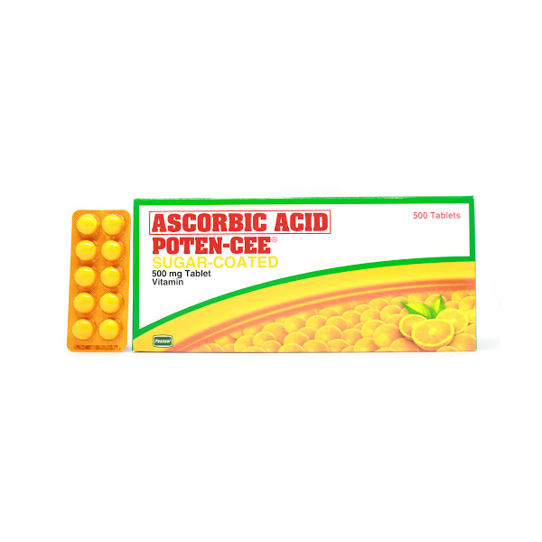 Image of POTEN-CEE ASCORBIC ACID 500MG - 1 SUGAR-COATED TABLET