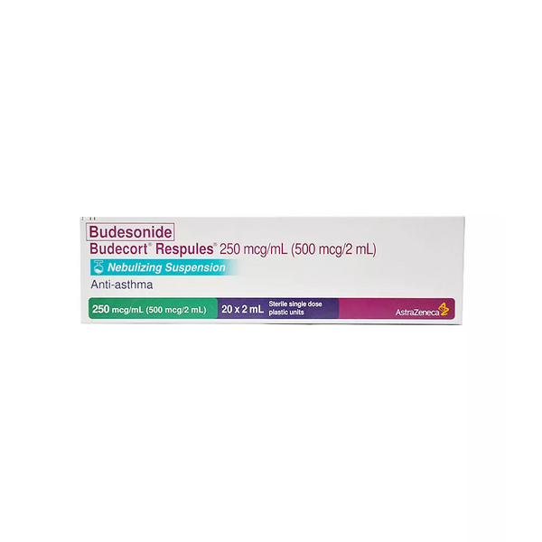 BUDECORT RESPULES Budesonide 500mcg / mL (1000mcg / 2mL) Nebulizing Suspension 2mL 1's, Dosage Strength: 500 mcg / ml (1000 mcg / 2 ml), Drug Packaging: Nebulizing Suspension 2ml x 1's