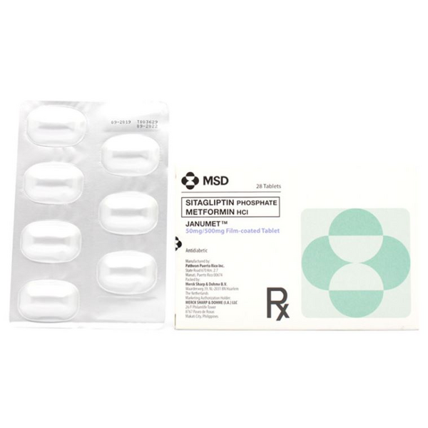 JANUMET Sitagliptin Phosphate / Metformin Hydrochloride 50mg / 500mg
