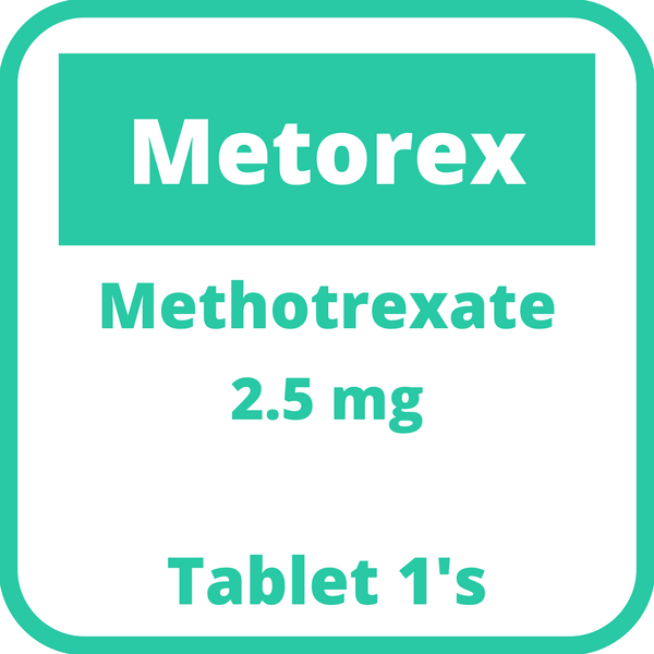 METOREX Methotrexate 2.5mg Tablet 1's price in the Philippines MedsGo