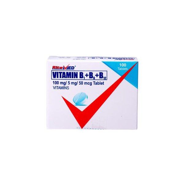RITEMED Vitamin B1 / Vitamin B6 / Vitamin B12 100mg / 5mg / 50mcg ...