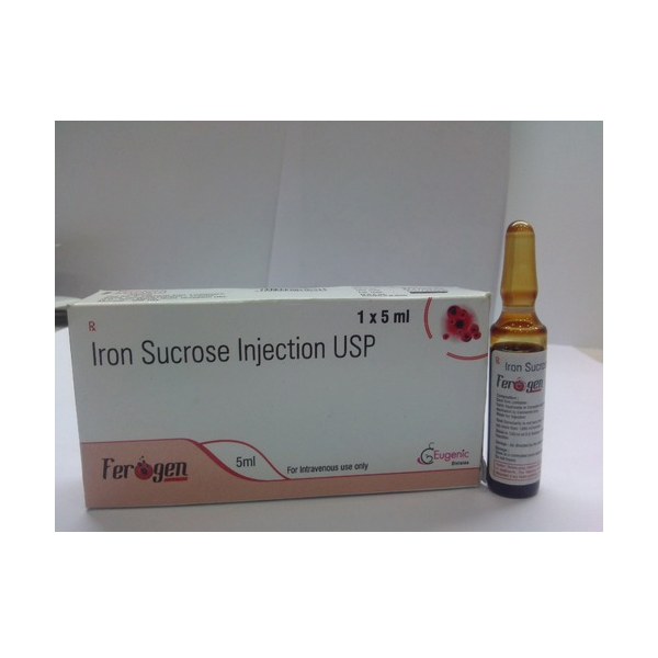 FEROGEN Iron Sucrose 20mg / mL (100mg / 5mL) Solution for IV Injection ...