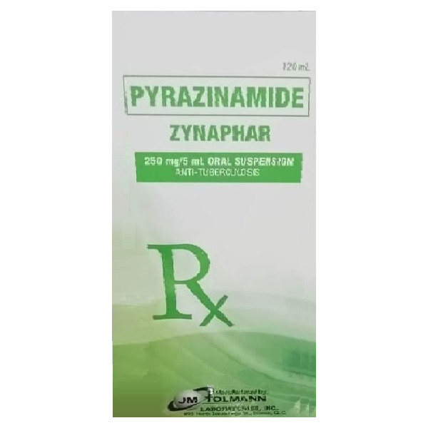 ZYNAPHAR Pyrazinamide 250mg / 5mL Oral Suspension 120mL price in the ...