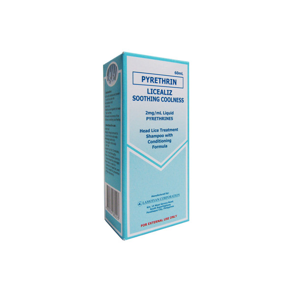 LICEALIZ SOOTHING COOLNESS Pyrethrin 2mg / mL Shampoo 60mL price in the ...