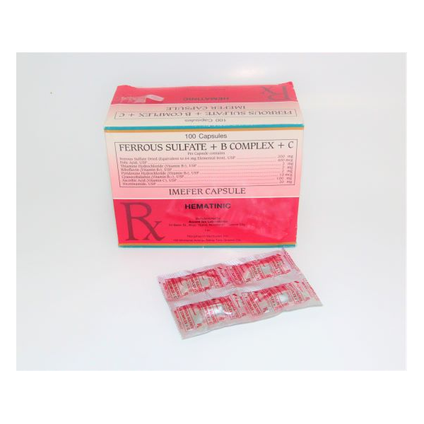 IMEFER CAPSULE Vitamin B Complex / Vitamin C / Ferrous Sulfate ...