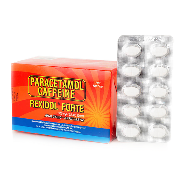 Image of REXIDOL FORTE 1 TABLET - PARACETAMOL / CAFFEINE 500MG / 65MG