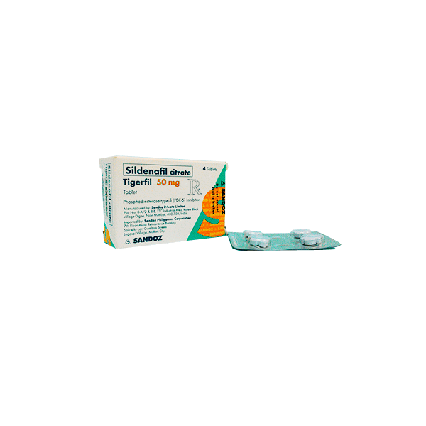 TIGERFIL Sildenafil 50mg Tablet 1's price in the Philippines | MedsGo ...