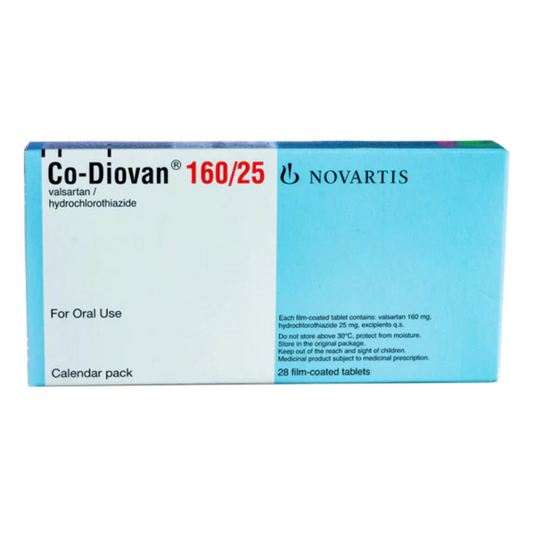 CO-DIOVAN Valsartan / Hydrochlorothiazide 160mg / 25mg Tablet 1's, Dosage Strength: 160mg / 25mg, Drug Packaging: Tablet 1's