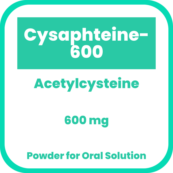 CYSAPHTEINE600 Acetylcysteine 600mg Powder for Oral Solution 1's price