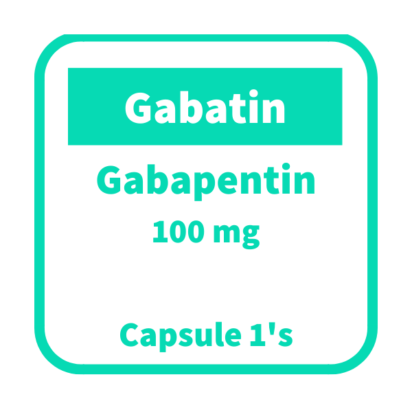 GABATIN Gabapentin 100mg Capsule 1's price in the Philippines | MedsGo ...
