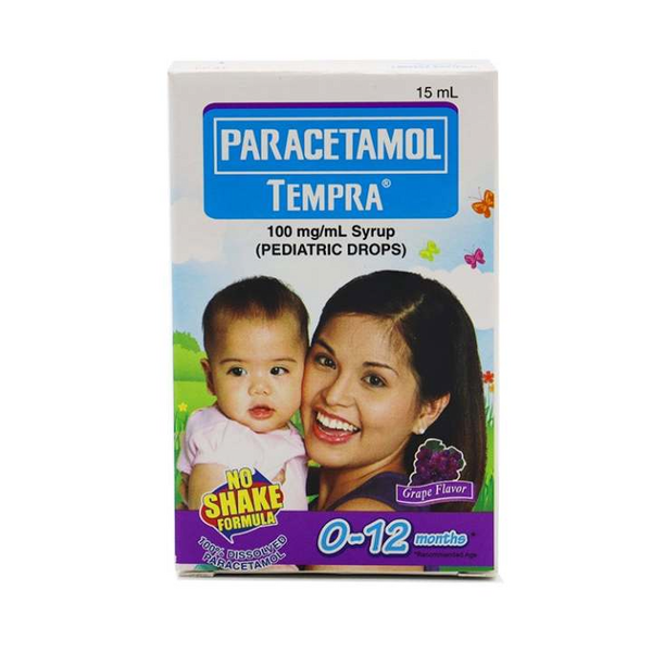 TEMPRA Paracetamol 100mg / mL Syrup (Pediatric Drops) 15mL Grape price ...