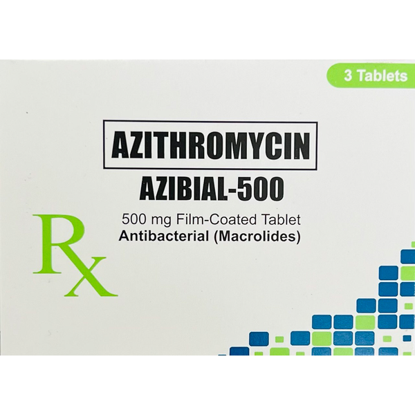 AZIBIAL-500 Azithromycin 500mg Film-Coated Tablet 1's