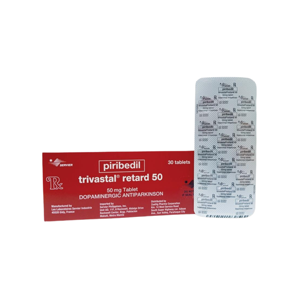 TRIVASTAL RETARD 50 Piribedil 50mg Tablet 30's, Dosage Strength: 50 mg, Drug Packaging: Tablet 30's