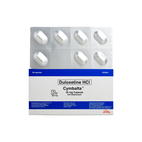 CYMBALTA Duloxetine Hydrochloride 30mg Delayed-Release Capsule 1's, Dosage Strength: 30 mg, Drug Packaging: Delayed-Release Capsule 1's