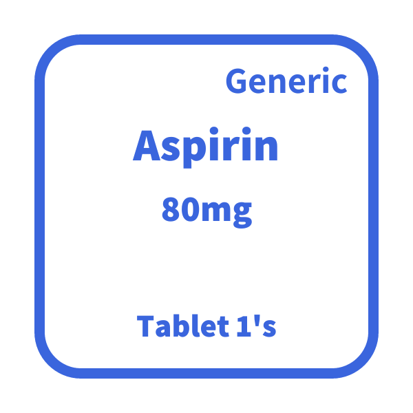 ACTIMED Aspirin 80mg EntericCoated Tablet 1's price in the Philippines