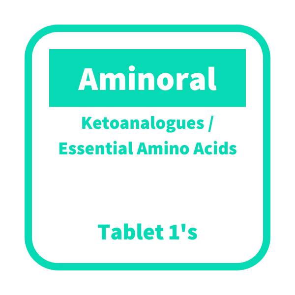 AMINORAL Ketoanalogues Essential Amino Acids FilmCoated Tablet 1's
