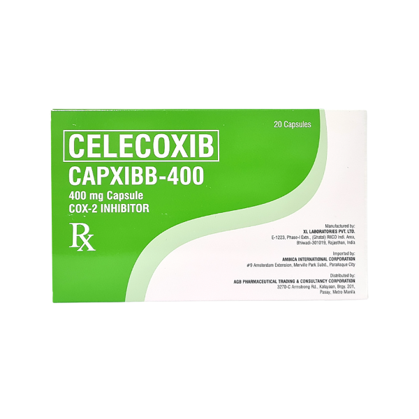 CAPXIBB-400 Celecoxib 400mg Capsule 1's, Dosage Strength: 400 mg, Drug Packaging: Capsule 1's