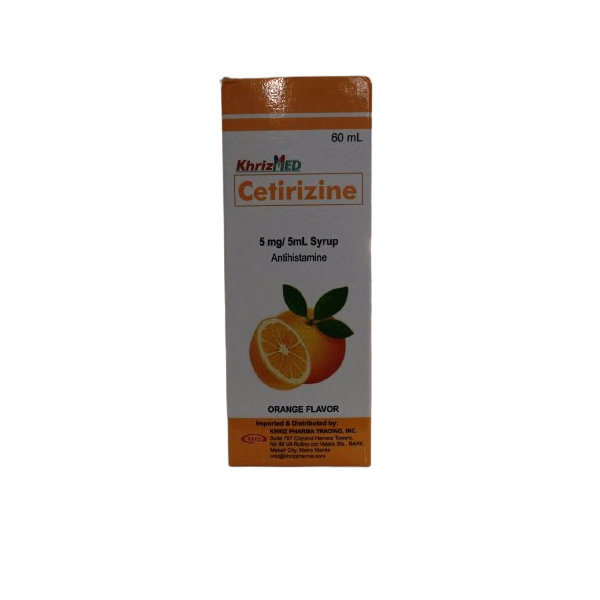 KHRIZMED Cetirizine 5mg / 5ml Syrup 60ml price in the Philippines
