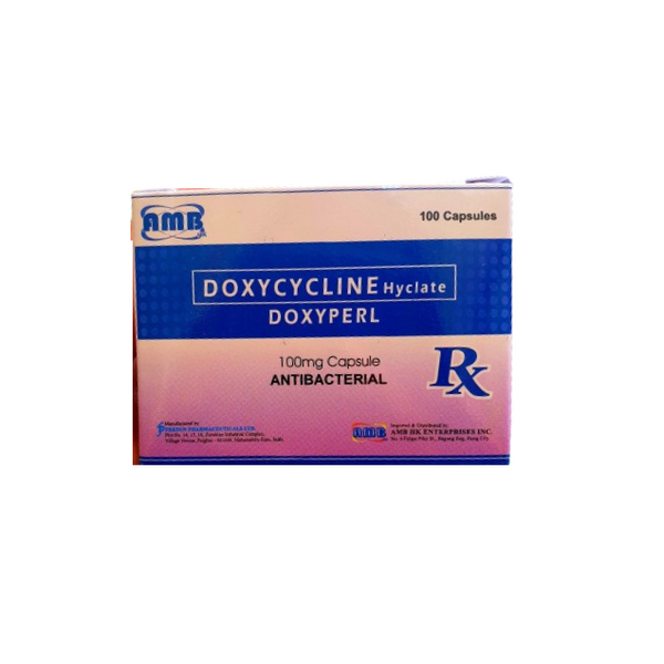 DOXYPERL Doxycycline Hyclate 100mg Capsule 1's