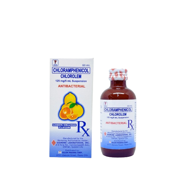 CHLOROLEM Chloramphenicol 125mg / 5ml Suspension 60ml