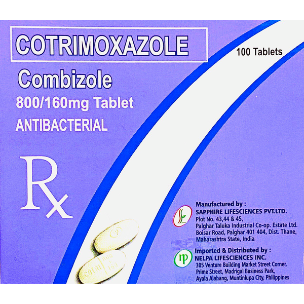 COMBIZOLE Cotrimoxazole 800mg / 160mg Tablet 100's price in the ...