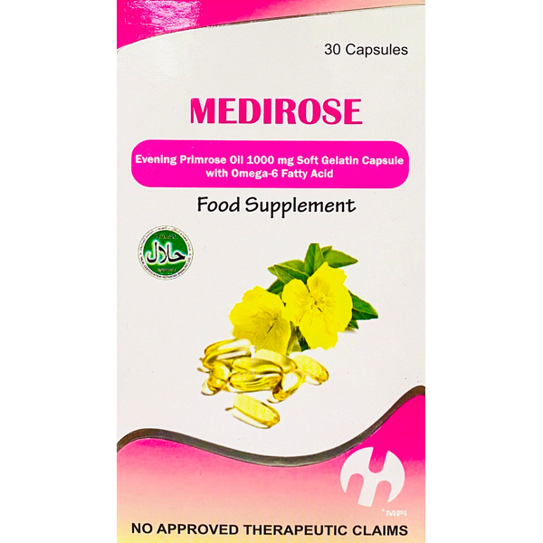 MEDIROSE Evening Primrose Oil / Omega6 Fatty Acid 1000mg Softgel